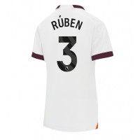 Zenski Nogometni Dres Manchester City Ruben Dias #3 Gostujuci 2023-24 Kratak Rukav